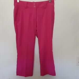 Nike Golf Capri’s Women 4 Dri-Fit Tour Performance Cropped Pants Pink